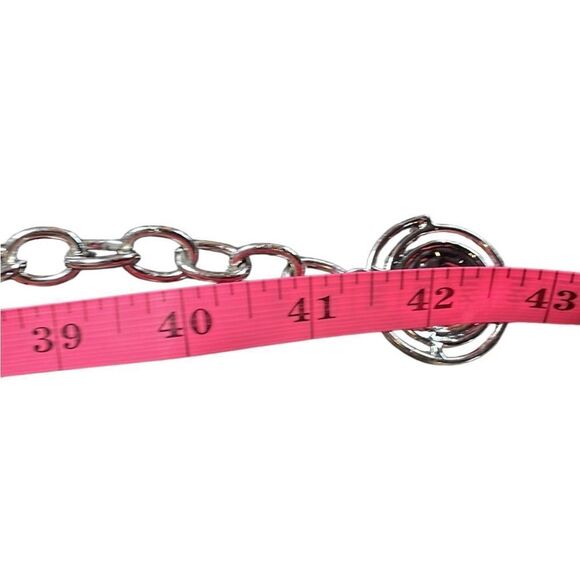 90s Vintage Chicos Two Toned Silver and Gold Women's Chain Belt Medium - Picture 6 of 6